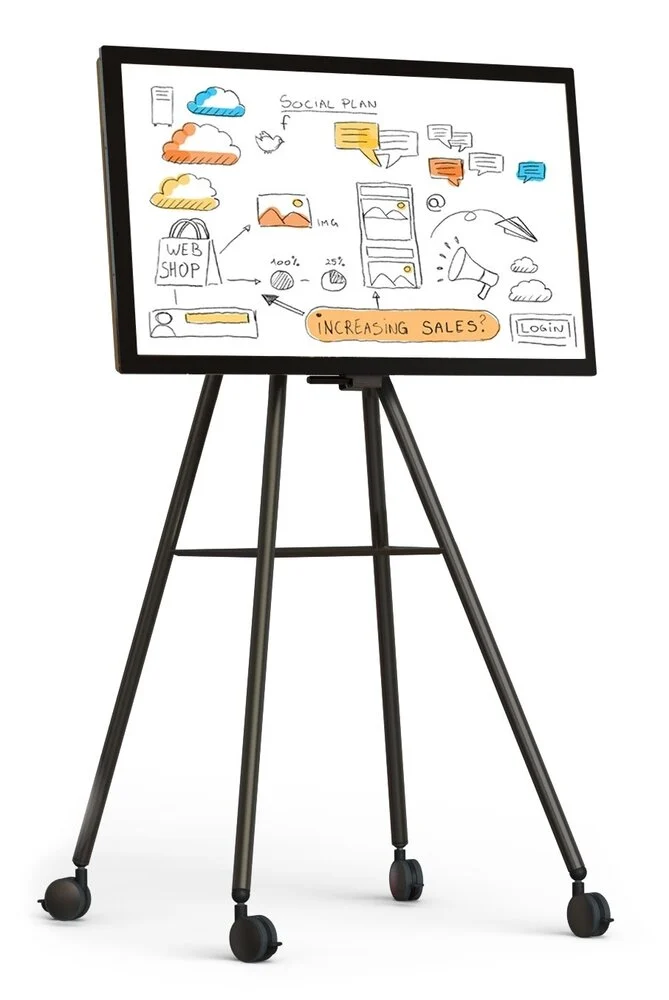 i3 I3SIXTY 43" Touchscreen Display Inclusief trolley 4K UHD 300Nits Zwart