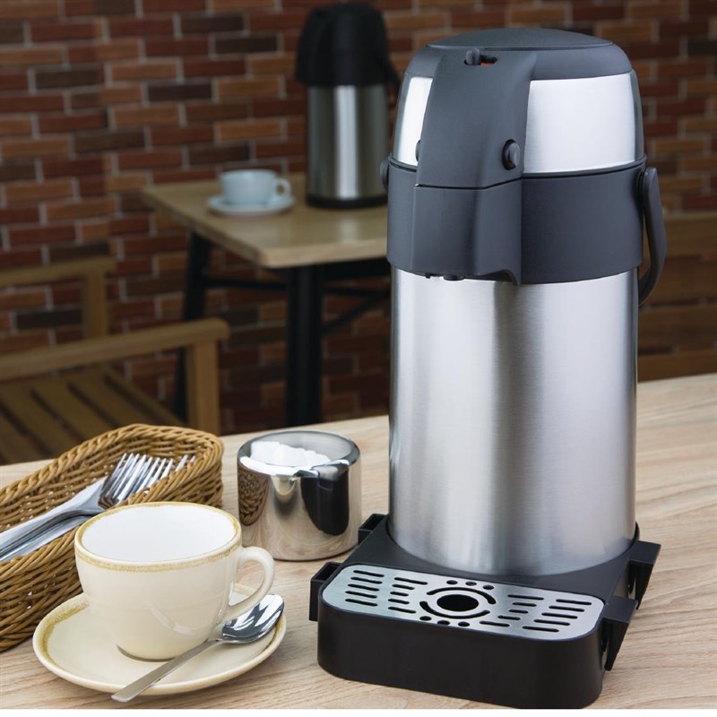 Olympia K635 Pompthermos 2.5l RVS Grijs