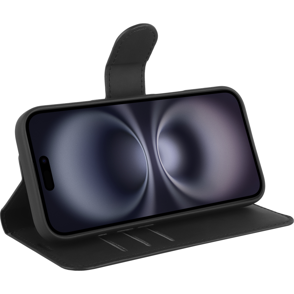 Just in Case leren Wallet Case PrimeWallet iPhone 17 Zwart