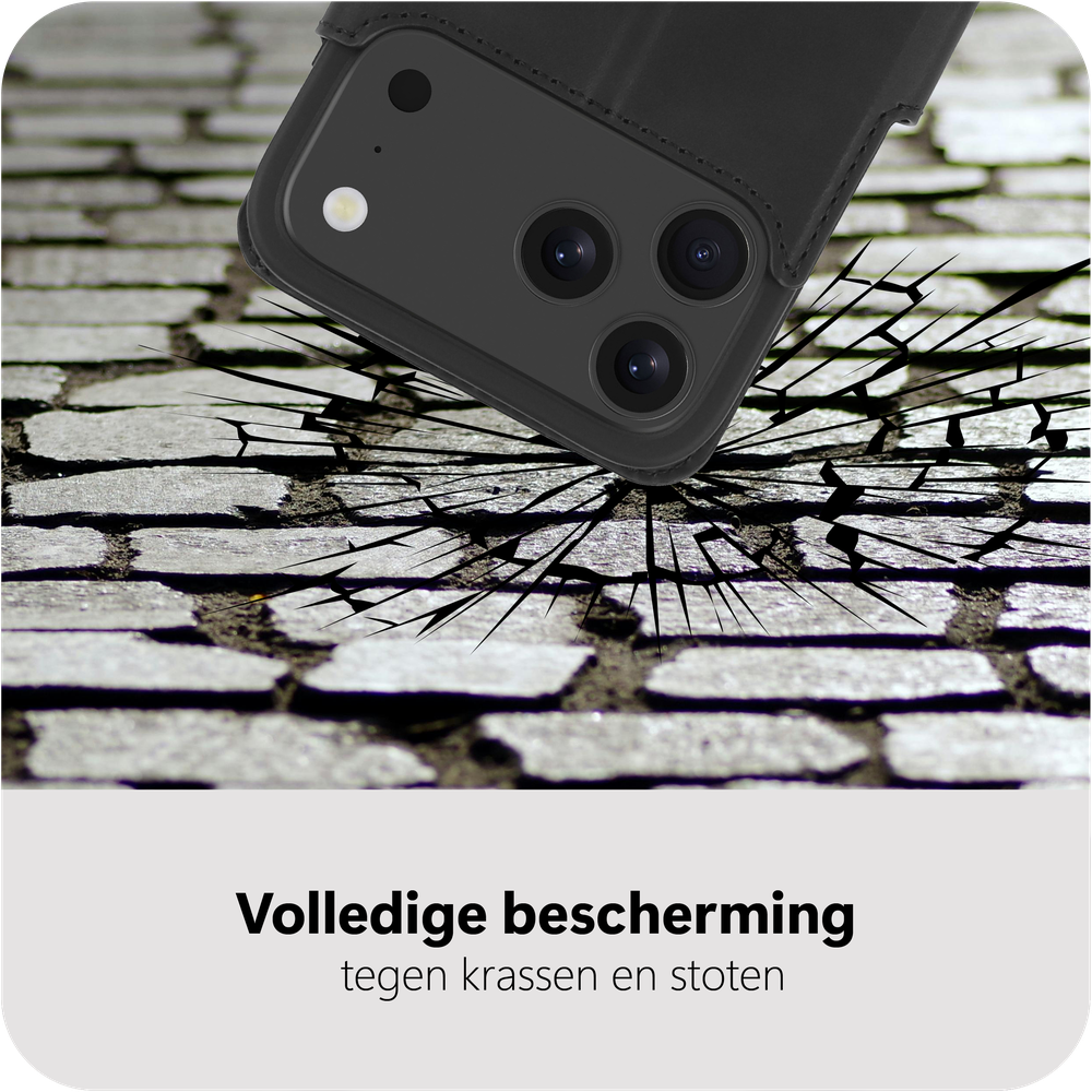 Just in Case MAP2762PW1 leren Wallet case PrimeWallet iPhone 17 Pro Zwart