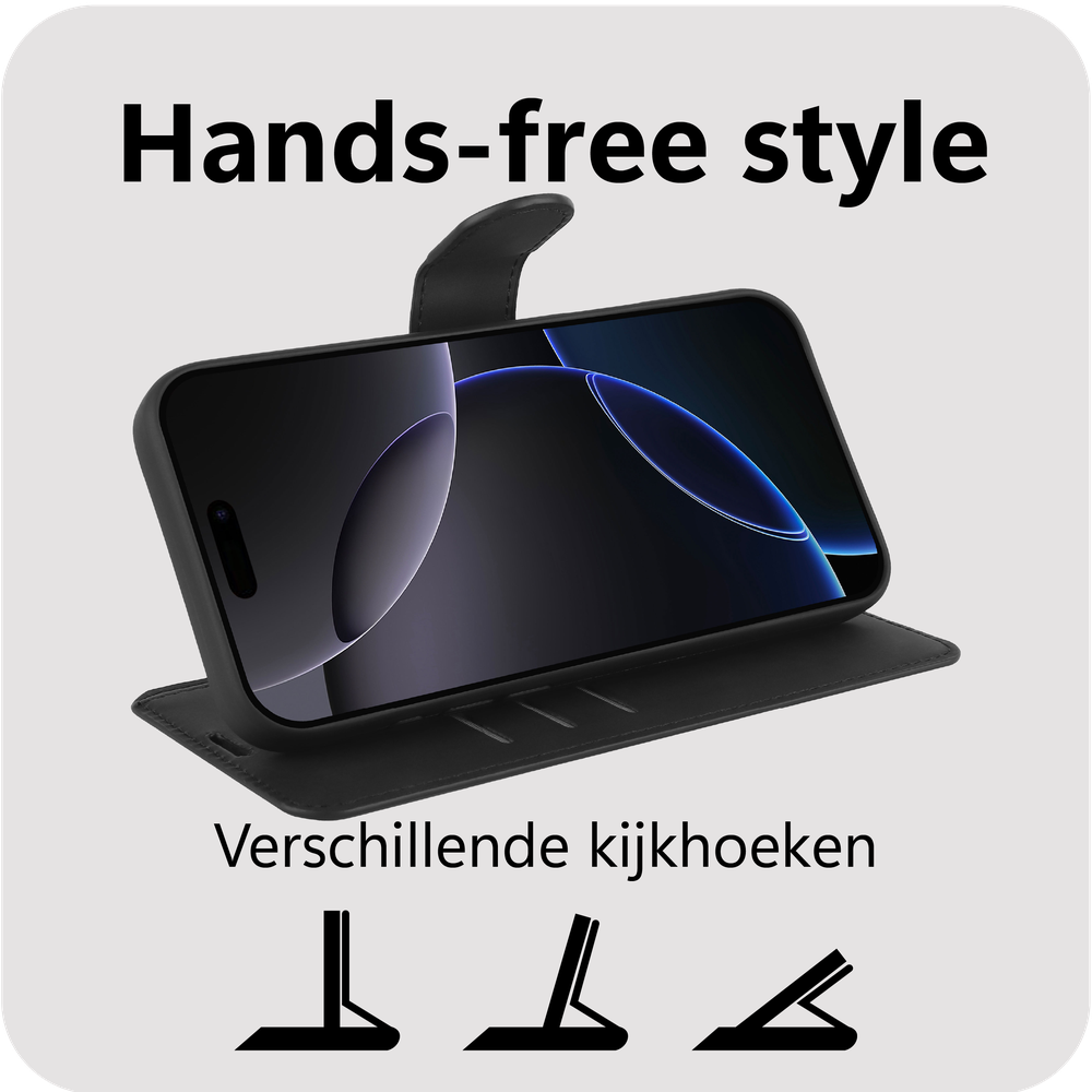 Just in Case MAP2762PW1 leren Wallet case PrimeWallet iPhone 17 Pro Zwart