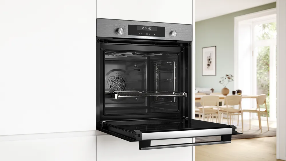 Bosch HBG578ES7 Inbouw Oven Serie 6 60cm 71l Pyrolyse Zwart/inox