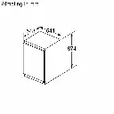 Bosch KIL22NSE0 Inbouw Koelkast Serie 2 87cm 119l Glijscharnier Wit