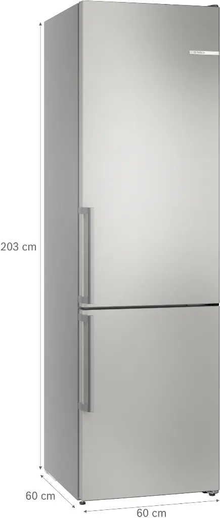 Bosch KGN39VICT Koel/Vries-Combinatie Serie 4 203cm 363l NoFrost Grijs