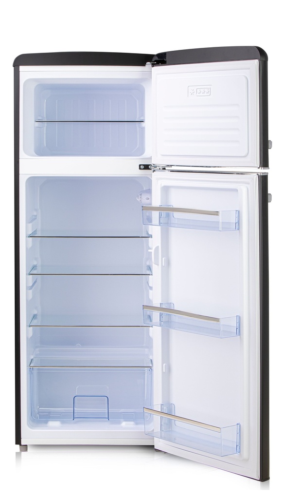 Domo DO91775R Vrijstaande Koel/Vries-Combi 145cm 206l Zwart