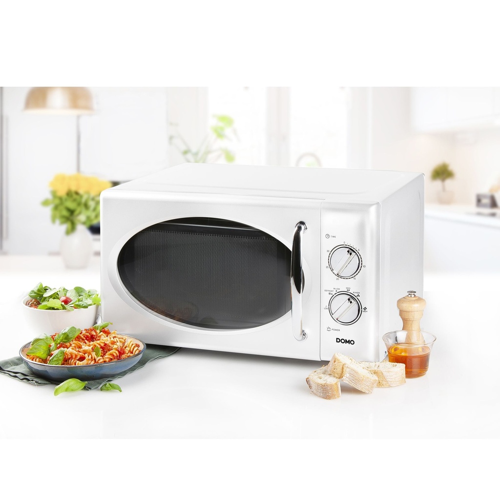 Domo DO3125 Vrijstaande microgolf 28x48cm 25l 900W Wit