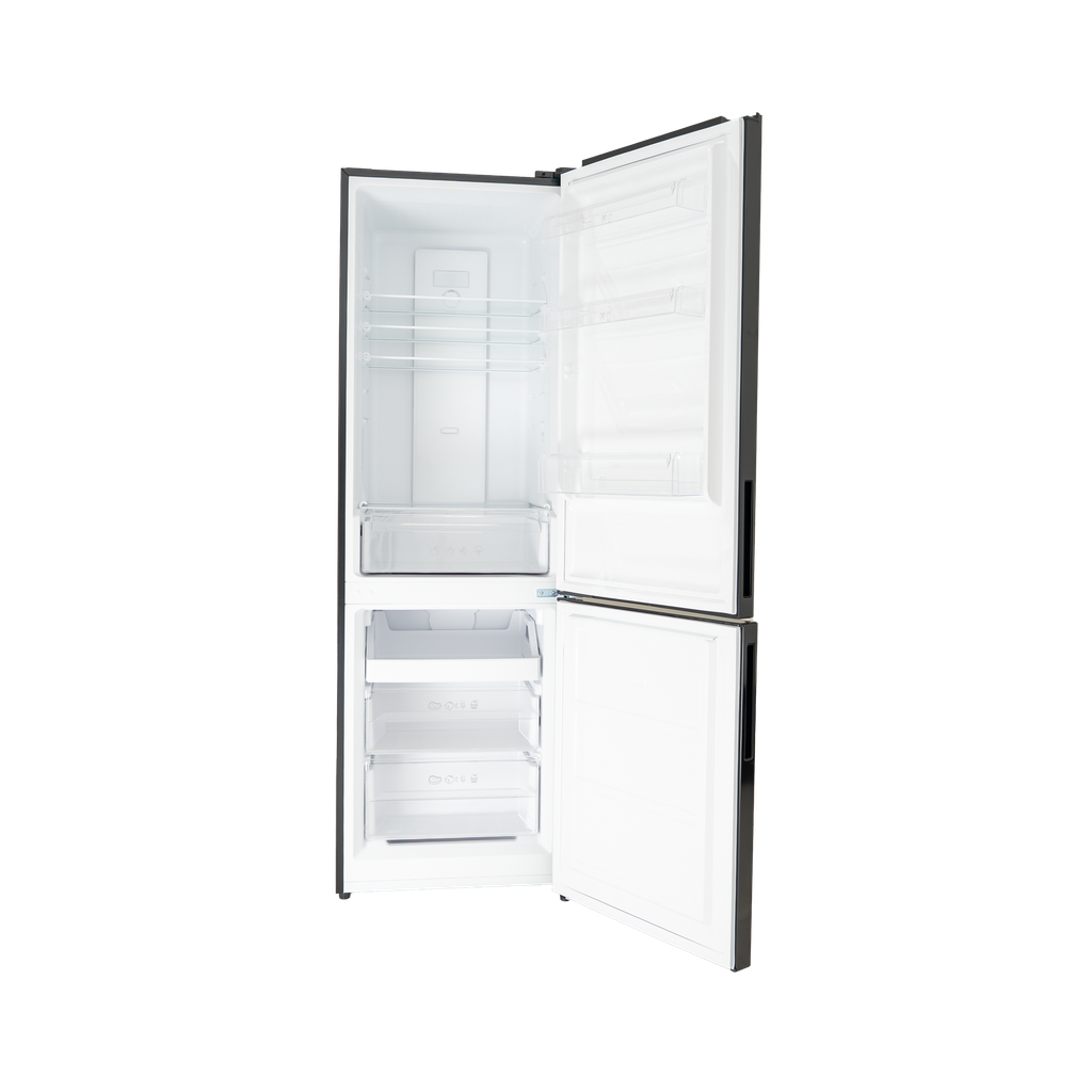 Exquisit KGC295-80-NF-041EB Koel/Vries-Combi 186cm 293l NoFrost Zwart