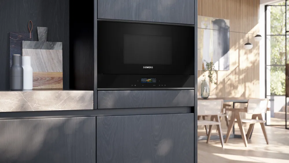 Siemens BF722R1B1 Inbouw Microgolfoven IQ700 38cm 21l 900W Zwart