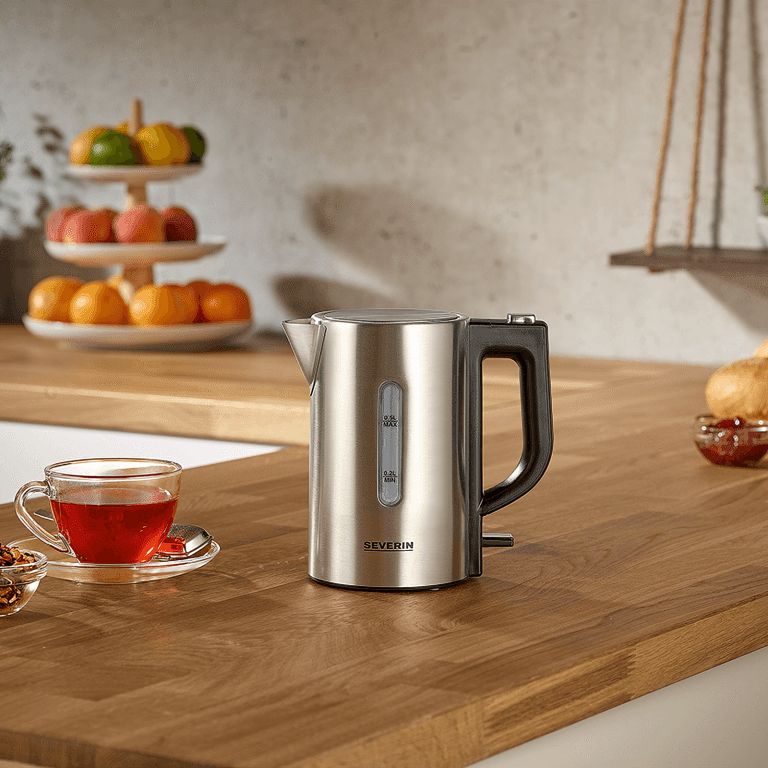 Severin Reiswaterkoker Geborsteld aluminium - WK3647