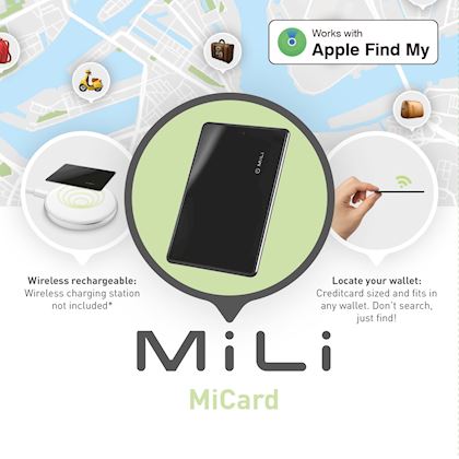 MiLi MiCard Wallet Anti-loss Card (Black)