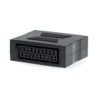 Nedis CVGB31950BK SCART-Adapter 2x SCART Vrouwelijk Vernikkeld Zwart