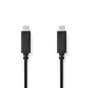 Nedis CCGB64700BK30 USB 3.2 Gen 1-Kabel  USB-C 60 W 4K@60Hz 5 Gbps Vernikkeld 3m Zwart