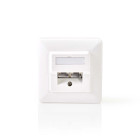 Nedis CCGB89150IV Netwerk Wanddoos Inbouw 2 poorten CAT5e Verguld Wit 