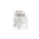 Nedis CTGB90933TP RJ12  Connector Verguld Transparant 10 Stuks