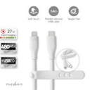 Nedis CCGB39800WT15 Lightning Kabel USB 2.0 Lightning - USB-C 480 Mbps Vernikkeld 1.5m Wit