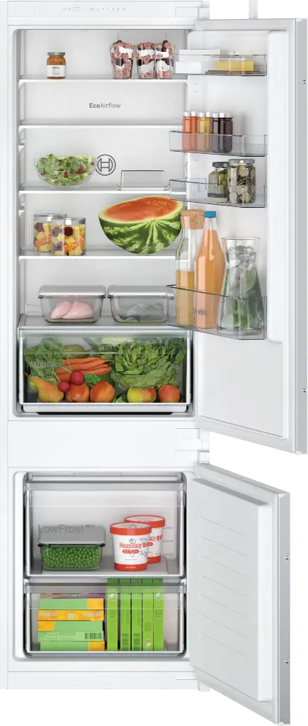 Bosch KIV875SE0 Inbouw Koel/Vries-Combi Serie 2 177cm 270l Glijscharnier Wit