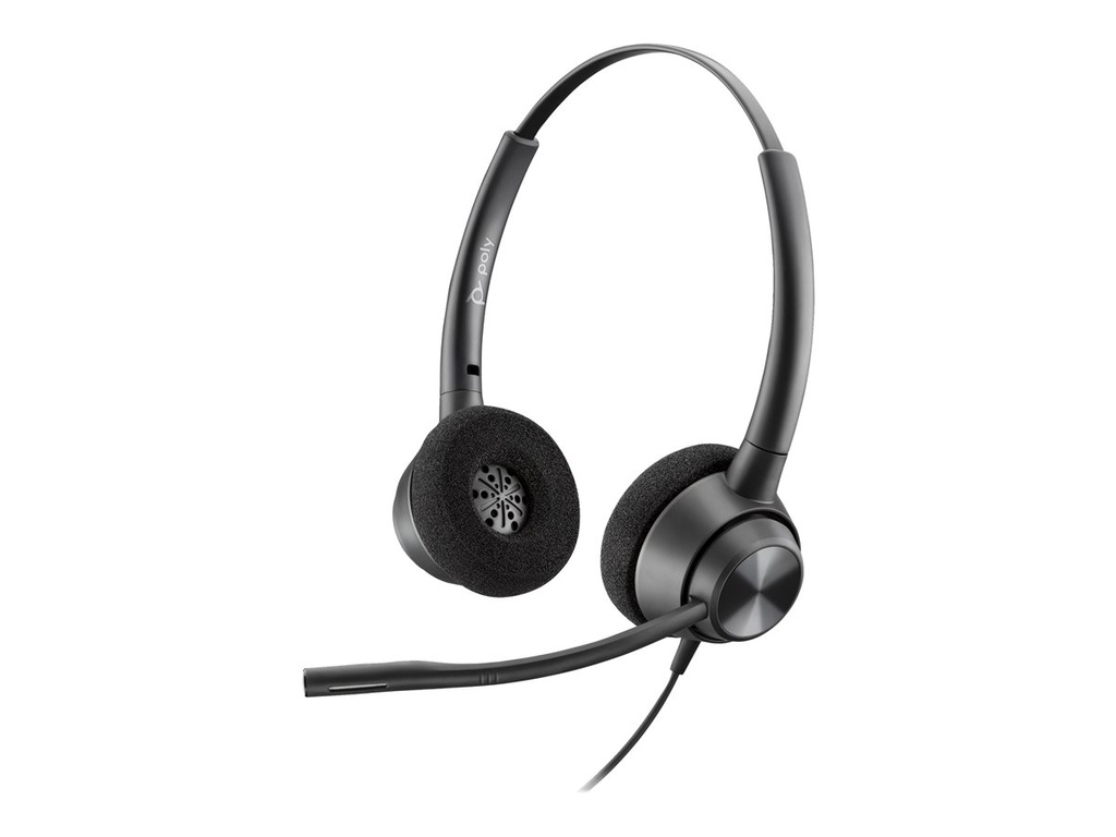 Poly 77T26AA EncorePro 320 bekabelde Headset USB-A Quick Disconnect Zwart