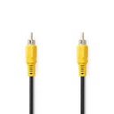 Nedis CVGL24100BK100 Composite Video Cable RCA Nickel Plated 480p 10m Black