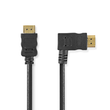 Nedis CVGP34260BK15 HDMI 1.4-Kabel Haaks Rechts 4K@30Hz 10.2 Gbps 1.5m Zwart 