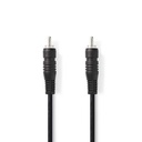 Nedis CAGB24170BK20 Digitale Audiokabel RCA Vernikkeld 2m Zwart