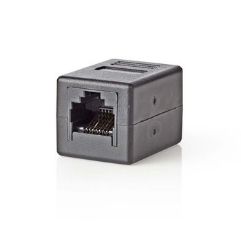 Nedis CCGB89010BK Netwerkkoppeling CAT5e / CAT6 Onafgeschermd RJ45 ABS Zwart