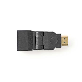 Nedis CVGP34905BK HDMI 1.4-Adapter Verguld Zwenkbaar Zwart 