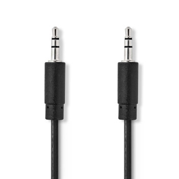 Nedis CAGB22000BK30 Stereo-Audiokabel 3,5 mm Jack Vernikkeld 3m Zwart