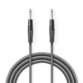 Nedis COTH23050GY30 Mono-Audiokabel 6,35 mm Jack 3m Grijs