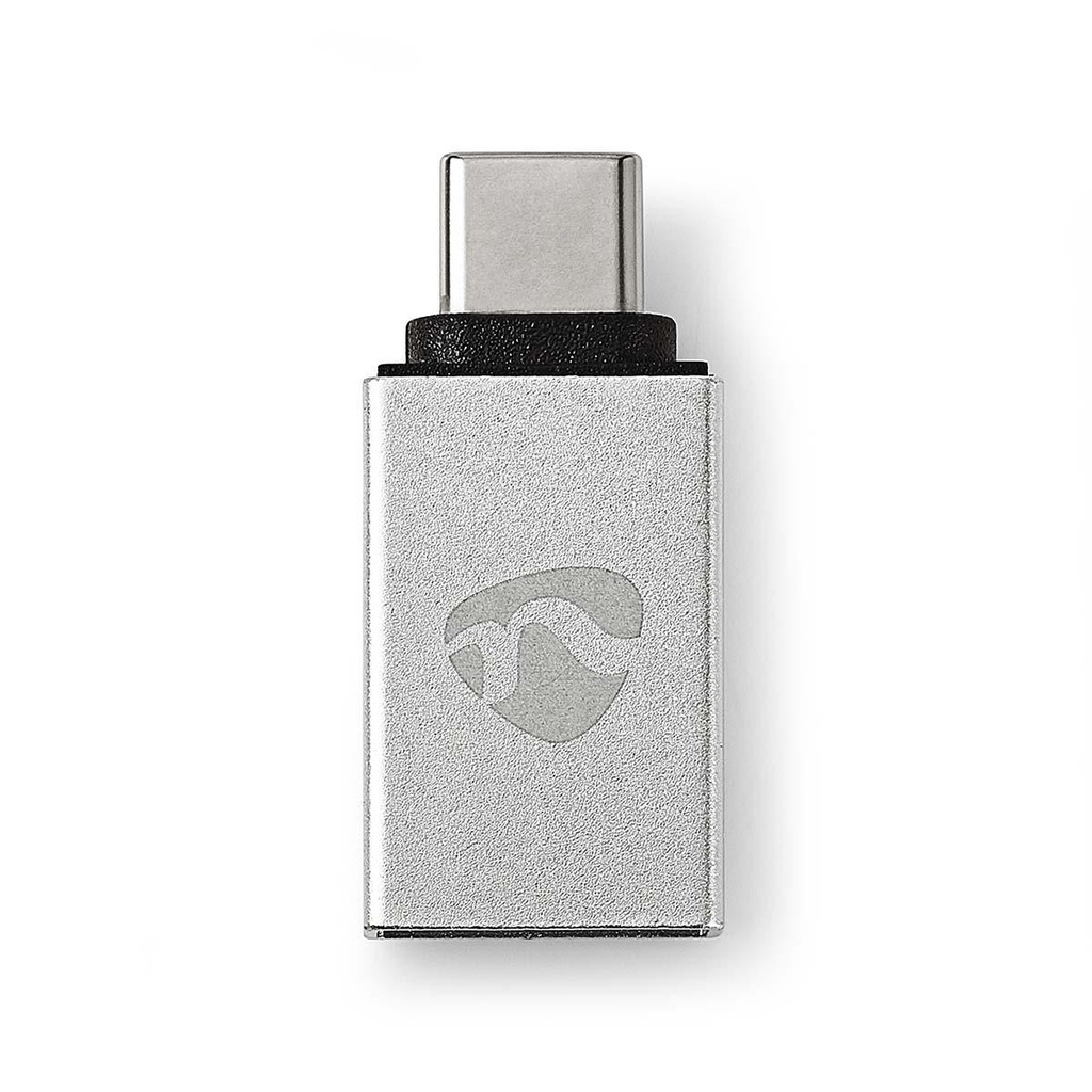 Nedis CCTB60915AL Adapter USB-A Vrouwelijk - USB-C Mannelijk USB3.2 Gen1 Zilver