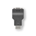 Nedis CCGB37935BK DisplayPort-Adapter DisplayPort -| VGA Vrouwelijk 1080p Vernikkeld Zwart