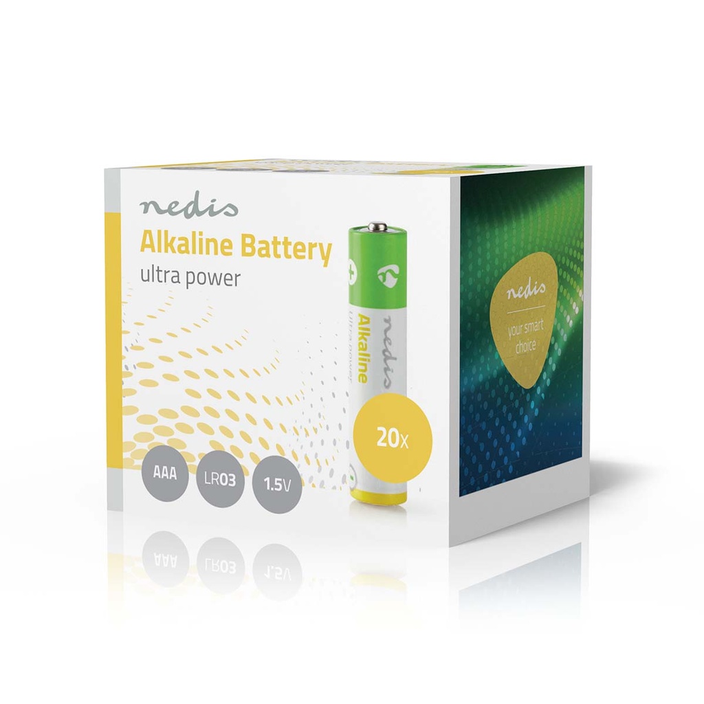 Nedis BAAKLR0320BX Alkaline-Batterij AAA 1.5 V DC 20-Pak