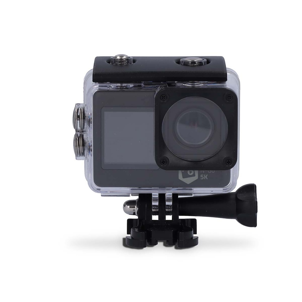 Nedis ACAM71BK Action Cam Dubbel scherm 5K@30fps 16 MP Waterbestendig Zwart