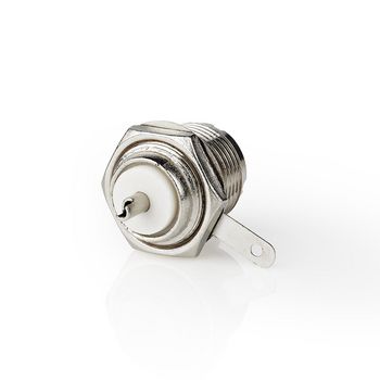 Nedis CSVC43910ME PL259-Connector Vernikkeld 75 Ohm Diameter kabelinvoer: 5.0 mm Zilver 25 Stuks 