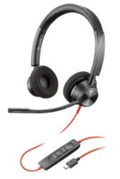 Poly BW3320-M Blackwire USB-C Stereo Headset Zwart
