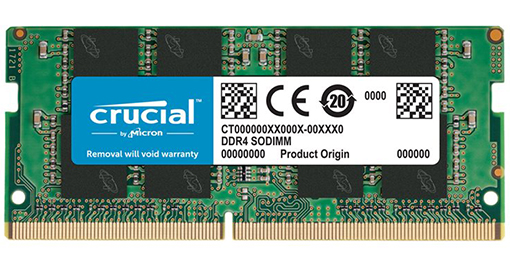 Crucial Geheugen SODIMM 8GB DDR4 3200Mhz CT8G4SFRA32A
