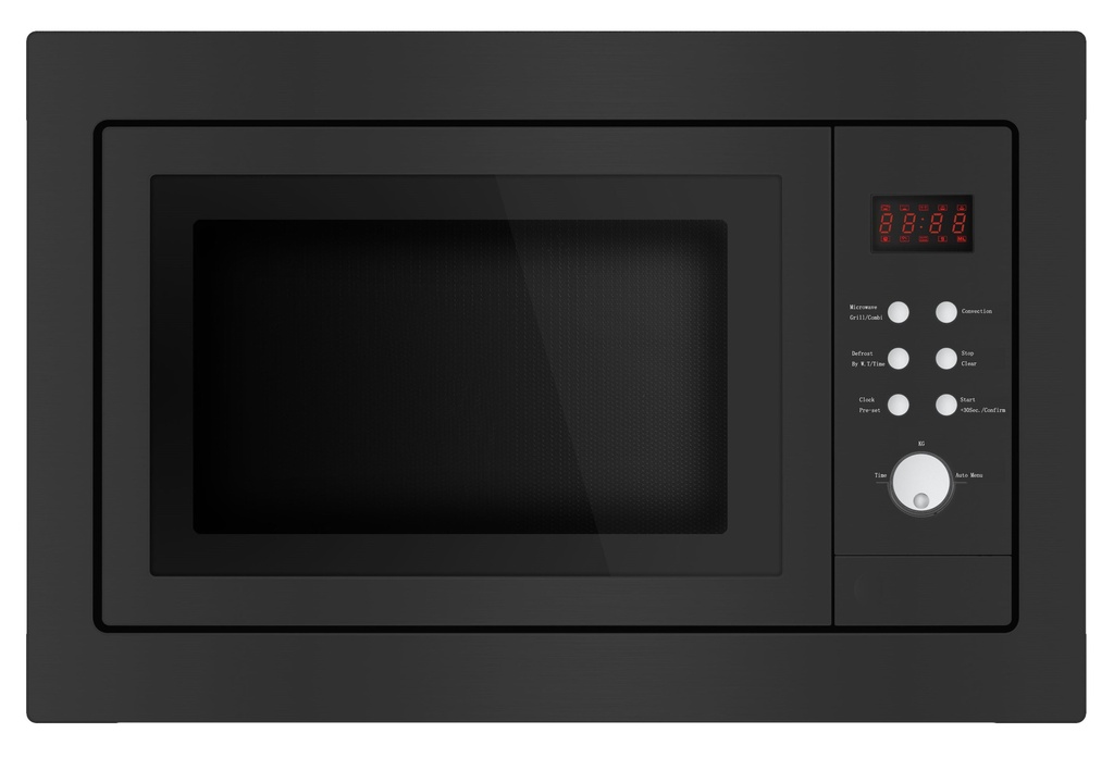 Exquisit EMW2546HIBLACK Combi microgolfoven Ingebouwd 45cm Zwart