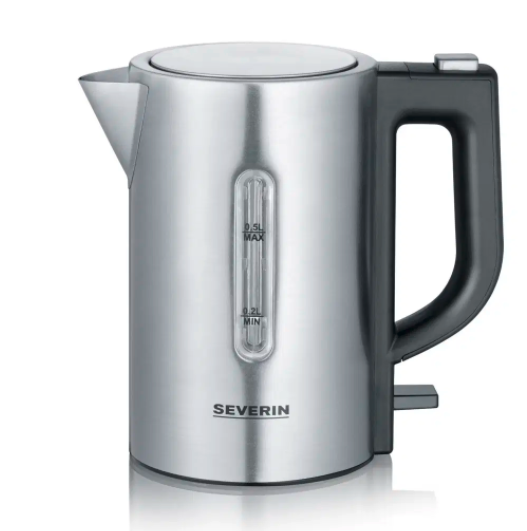 Severin Reiswaterkoker Geborsteld aluminium - WK3647