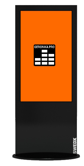 Swedx Lamina 50" 4k UHD Touch Digital Signage display Zwart