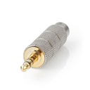 Nedis CATB22935GD Stereo-Audioadapter 3,5 mm Male - 6,35 mm Female Verguld Goud / Metaal