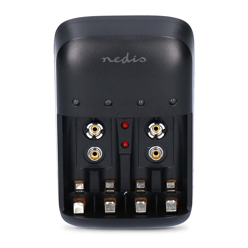 Nedis BACH07 NiMH Battery Charger AA / AAA / 9V 1.2 / 9 V DC 0.5 A Black