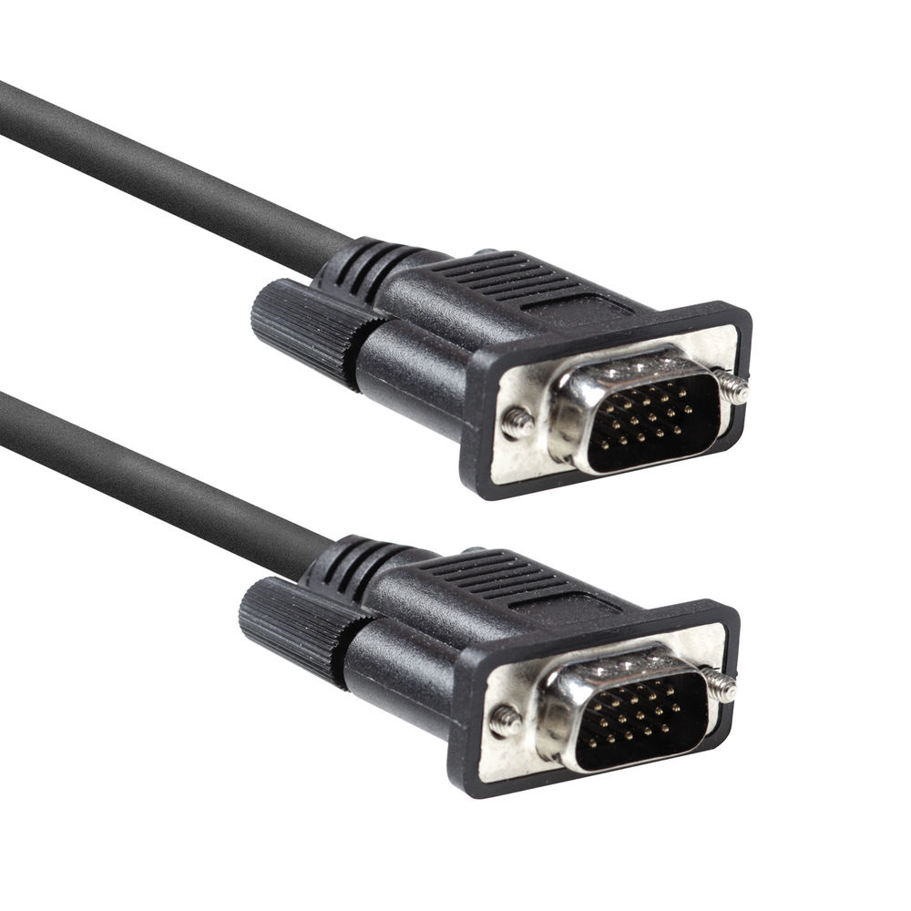 ACT AC3510 VGA-Kabel Mannelijk-Mannelijk 1,8m Zwart