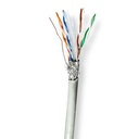 Nedis CCBG8524GY305 Netwerk Kabel Rol CAT6 S/FTP 305m Binnenshuis Grijs