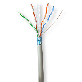 Nedis CCBG8522GY305 Netwerk Kabel Rol CAT6 F/UTP 305m Binnenshuis Grijs