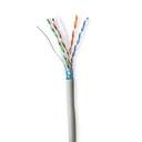 Nedis CCBG8522GY100S Netwerk Kabel Rol CAT6 F/UTP 100m Binnenshuis Grijs 