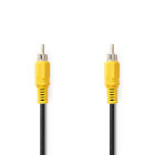 [CVGL24100BK100] Nedis CVGL24100BK100 Composiet Videokabel RCA Vernikkeld 480p 10m Zwart