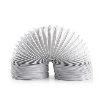[DRHO100BWT15] Tuyau d'évacuation d'air en PVC Nedis DRHO100BWT15 (10 cm x 1,5 m) pour armoires de ventilation/séchage, blanc