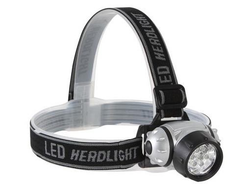 [EHL12] Velleman Hoofdlamp 7 LEDs 5 Modi - EHL12