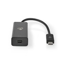 Nedis CCGB64453BK02 USB-C naar Mini DisplayPort-adapter 20 cm Zwart