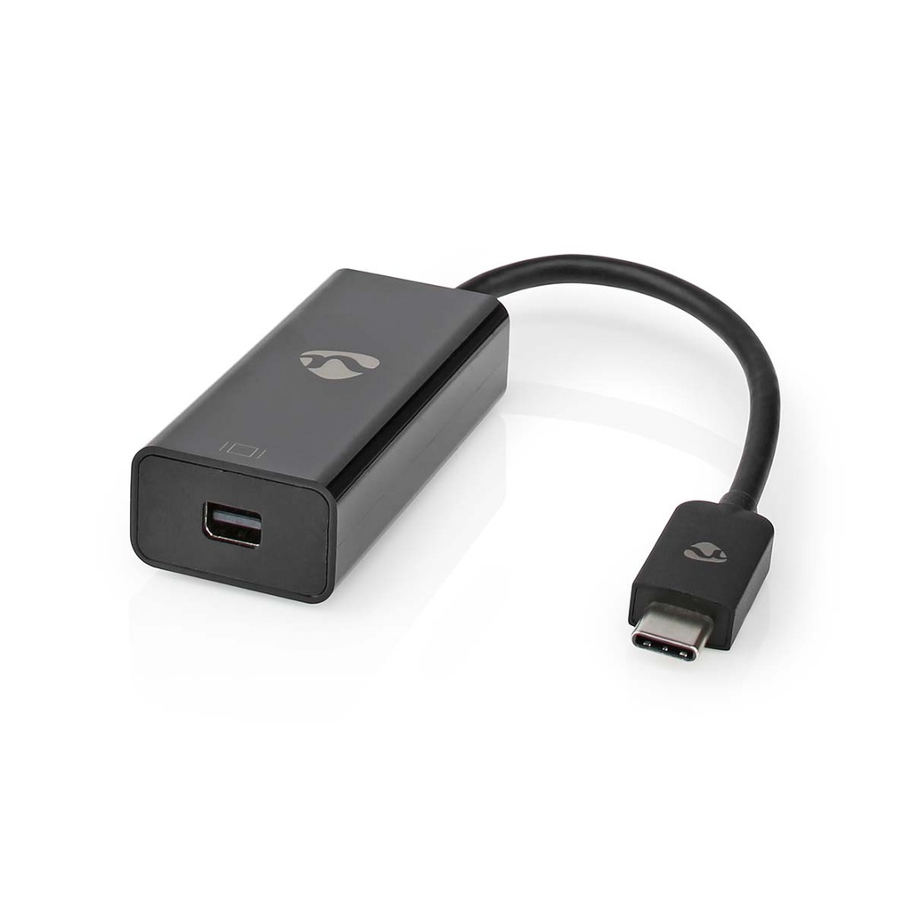 Nedis CCGB64453BK02 USB-C naar Mini DisplayPort-adapter 20 cm Zwart
