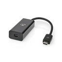 Nedis CCGB64453BK02 USB-C naar Mini DisplayPort-adapter 20 cm Zwart